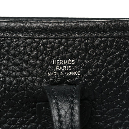Hermes Taurillon Clemence Evelyne TPM Black 6 of 10