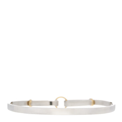Tiffany Sterling Silver 18K Yellow Gold Double Loop Bangle Bracelet 2 of 6