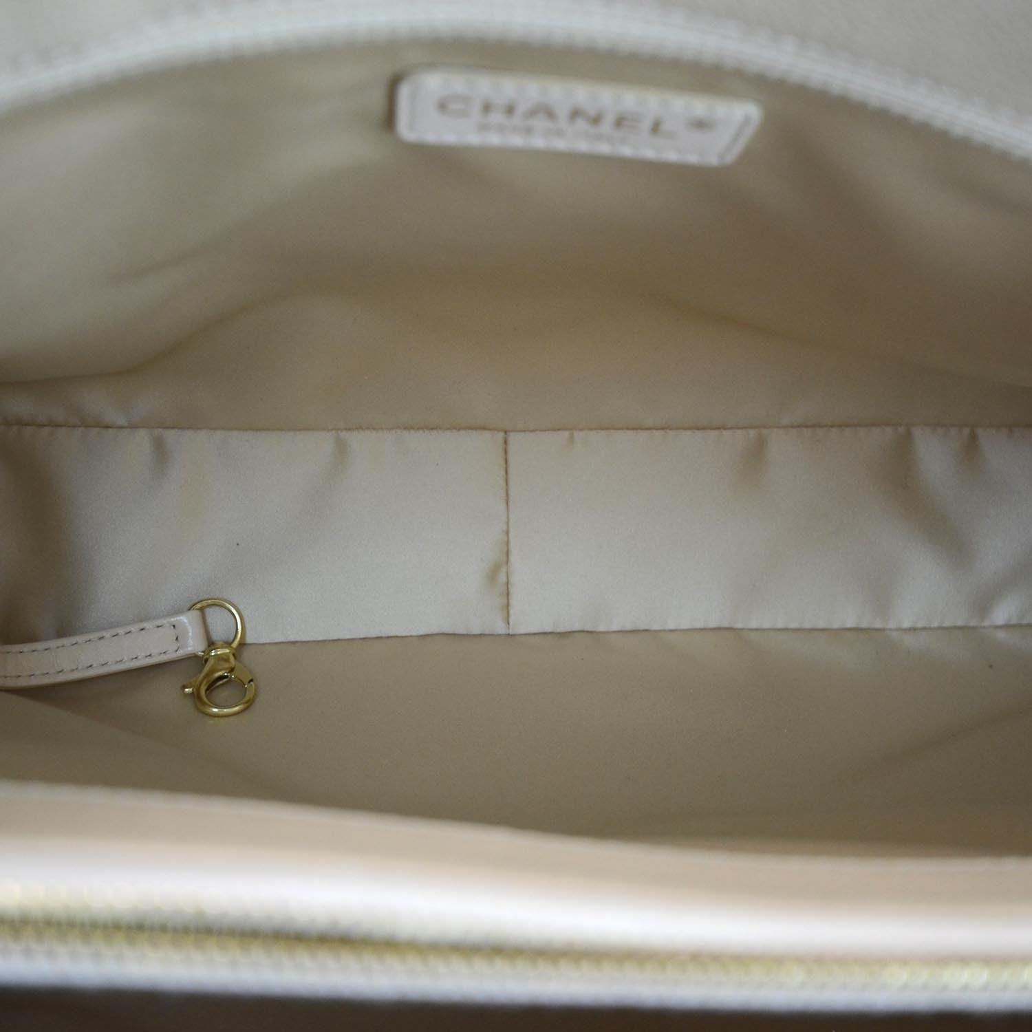 Chanel Caviar Grand Shopping Tote GST Beige Clair 12 of 13
