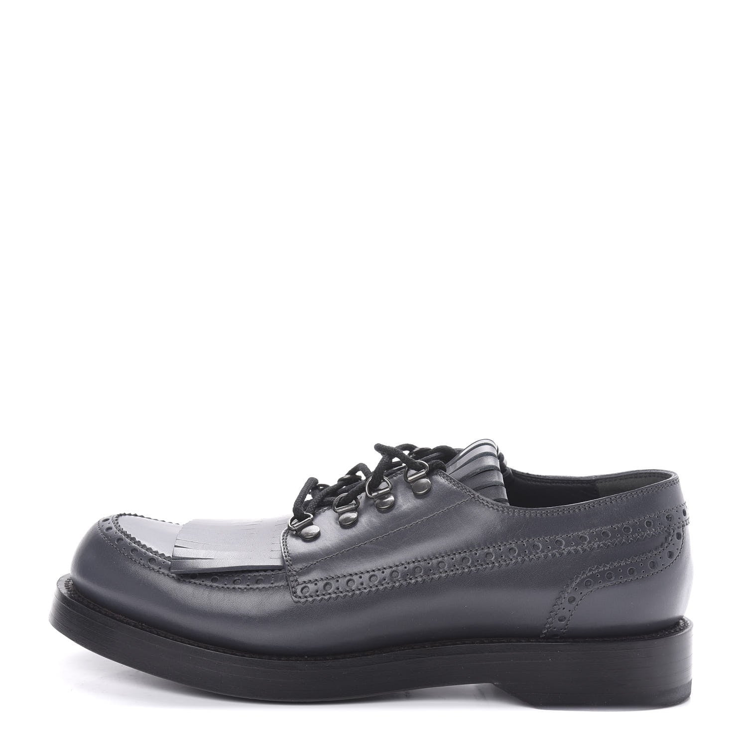 Gucci Calfskin Mens Oxfords 9 Grey 1 of 11