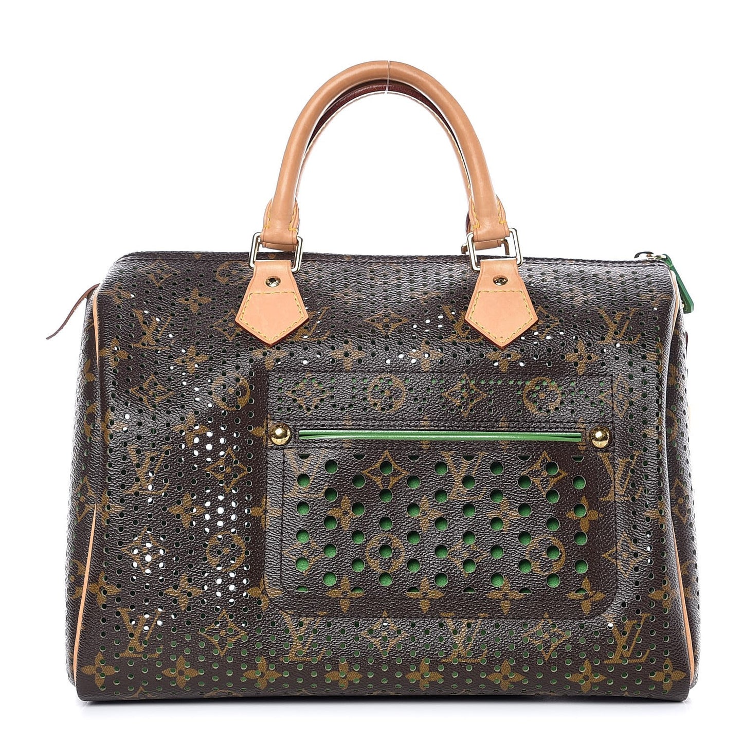 Monogram Perforated Speedy 30 Green