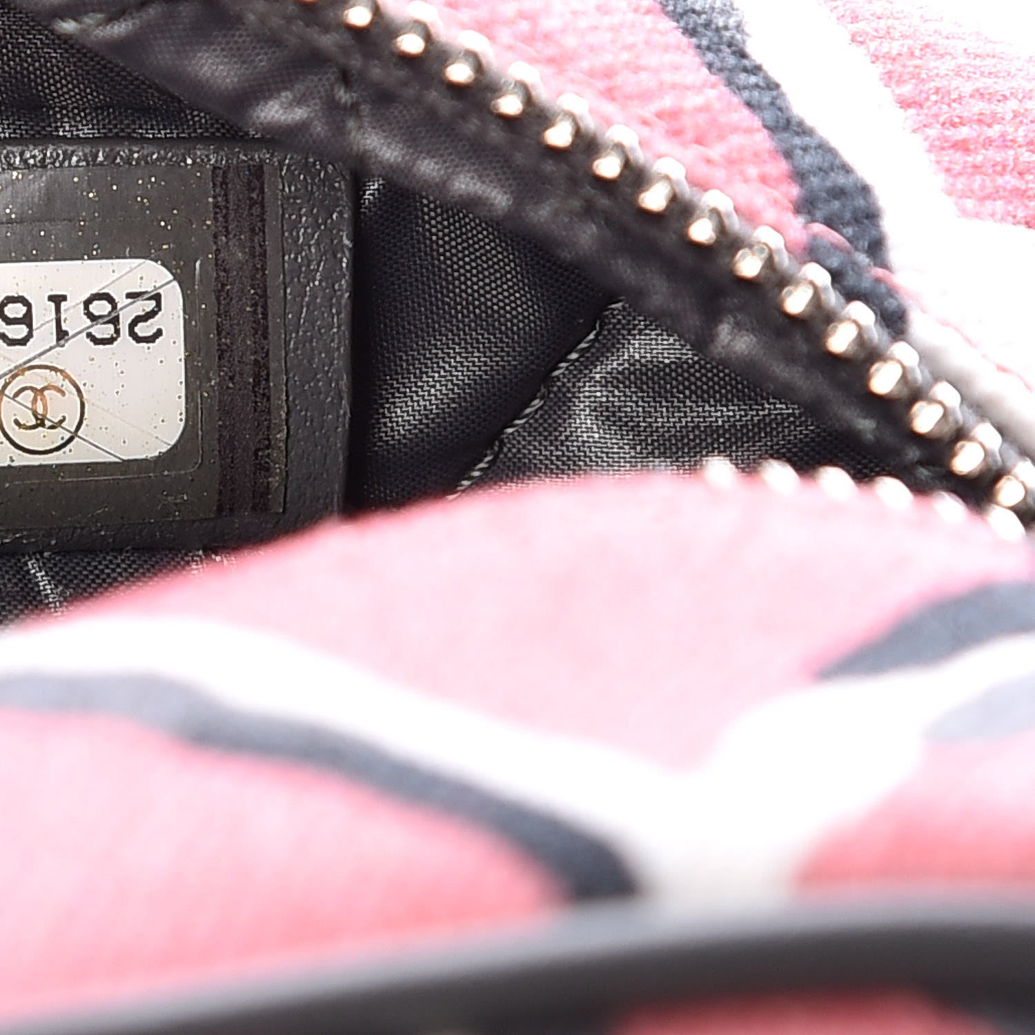Chanel Canvas Airline Cosmetic Case Pink 9 of 10