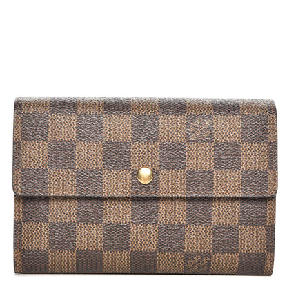 Louis Vuitton Damier Ebene Porte Tresor Etui Papier Wallet 1 of 9