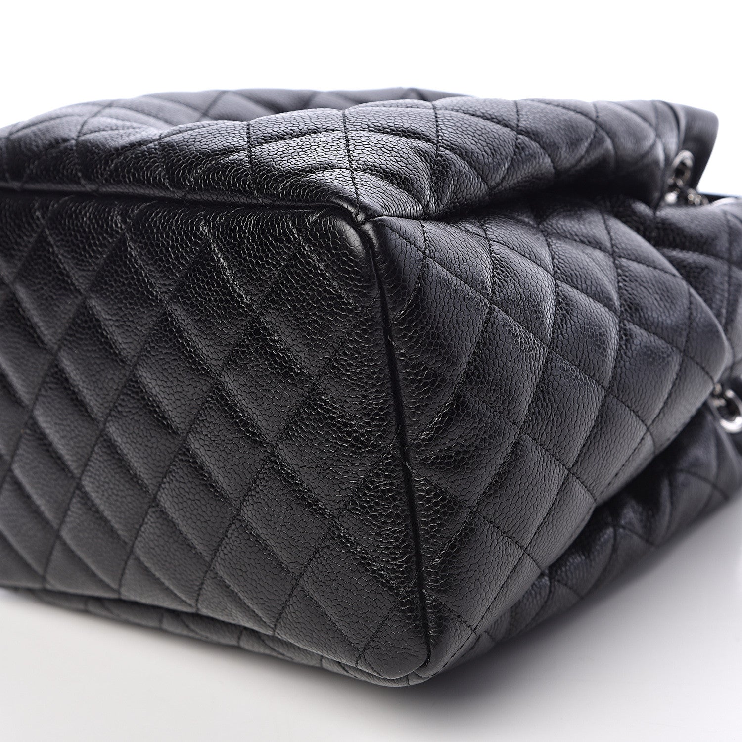 Chanel Caviar Quilted Small Chain Bucket Bag Black 10 of 11