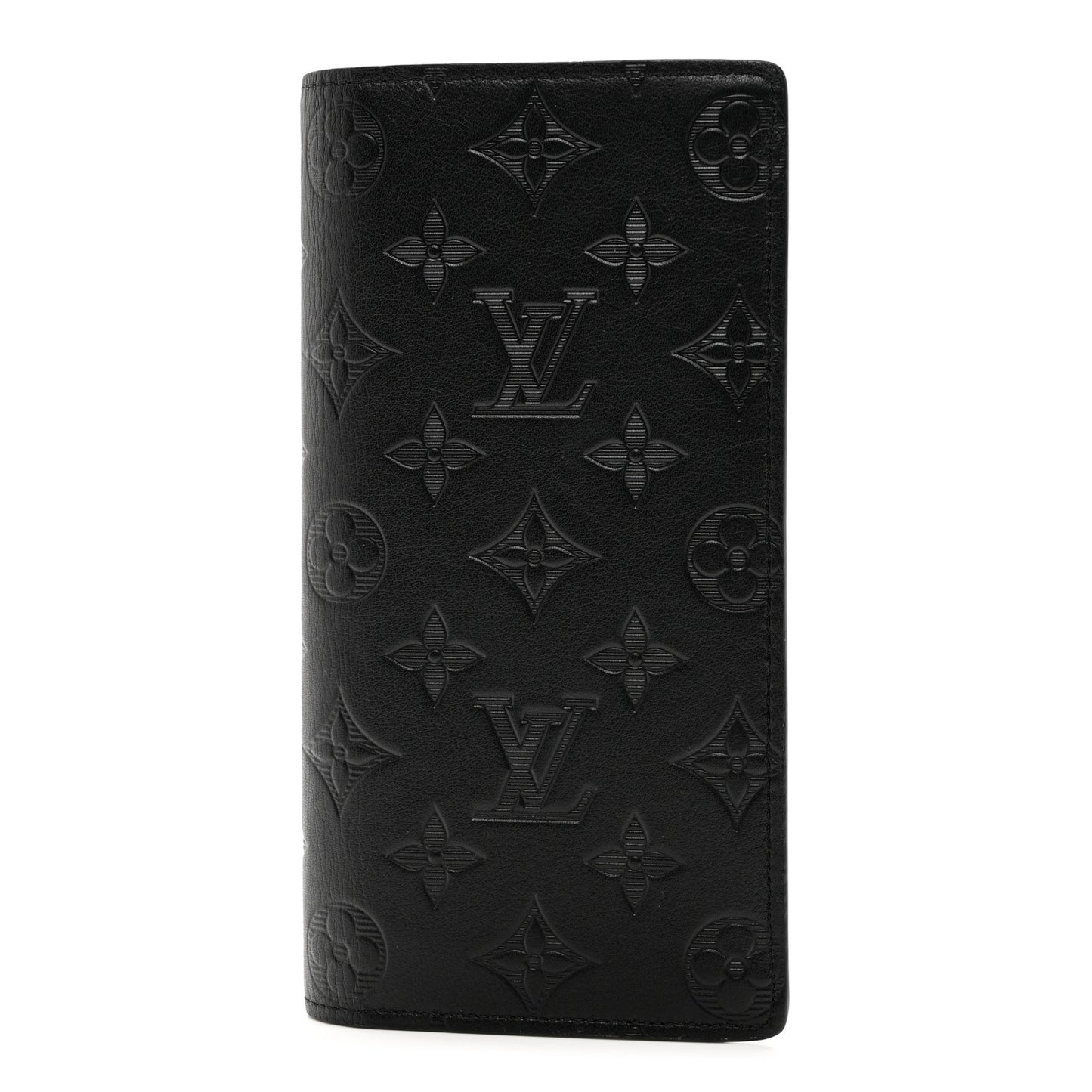 Calfskin Monogram Shadow Brazza Wallet Black