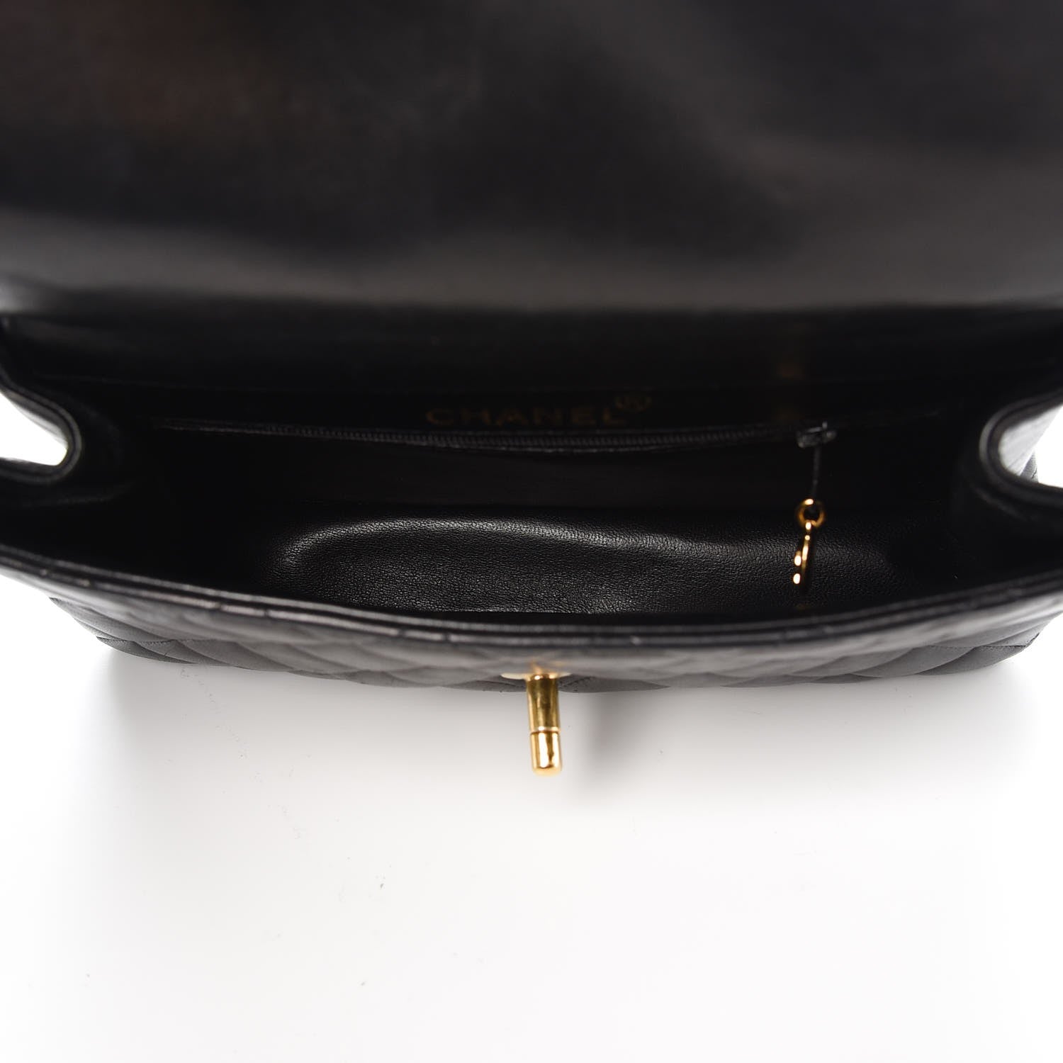 Chanel Lambskin Quilted Small Double Sided Flap Black 5 of 12