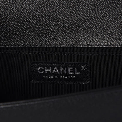 Chanel Caviar Quilted Medium Boy Flap So Black 7 of 8