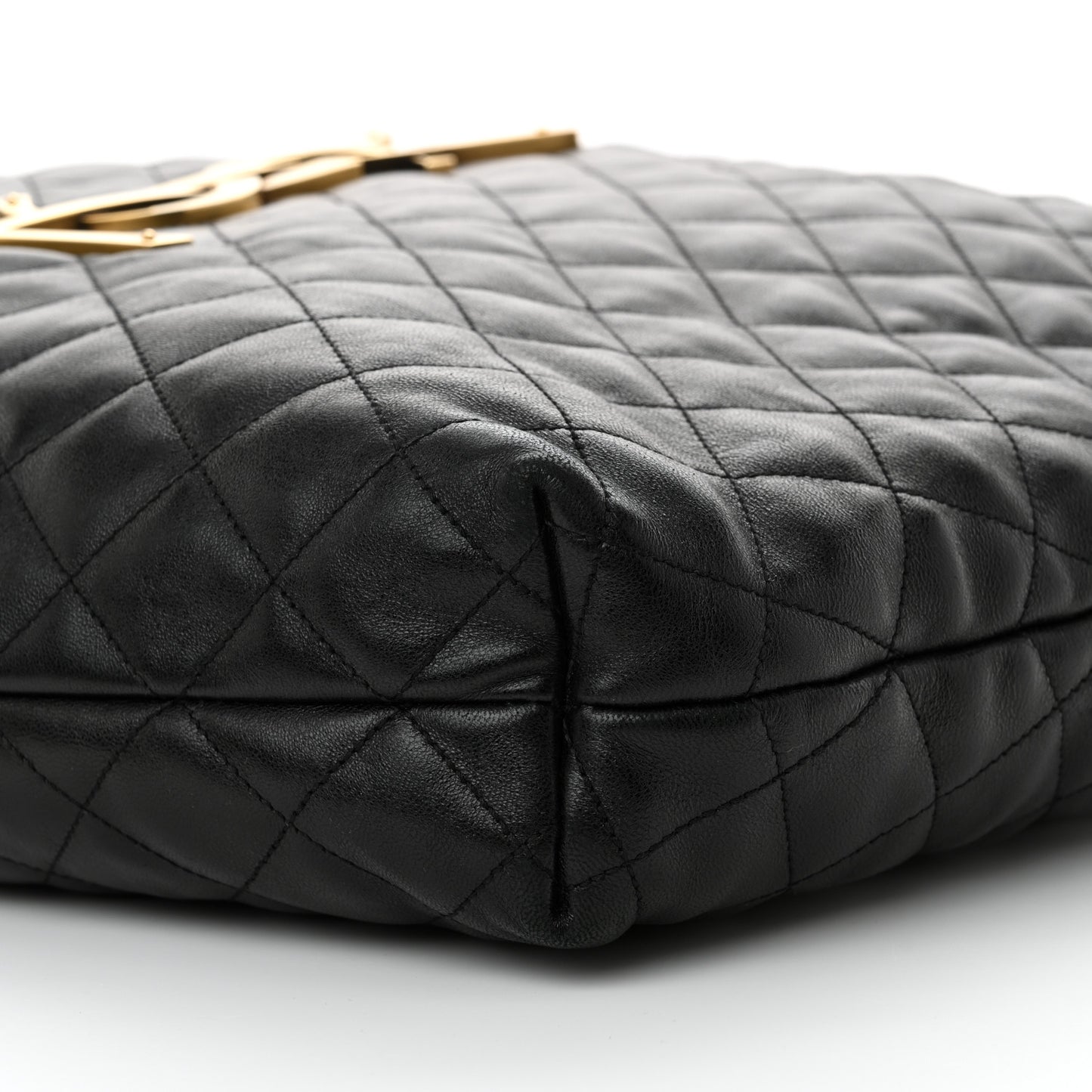 Lambskin Quilted Maxi Icare Shopping Tote Black