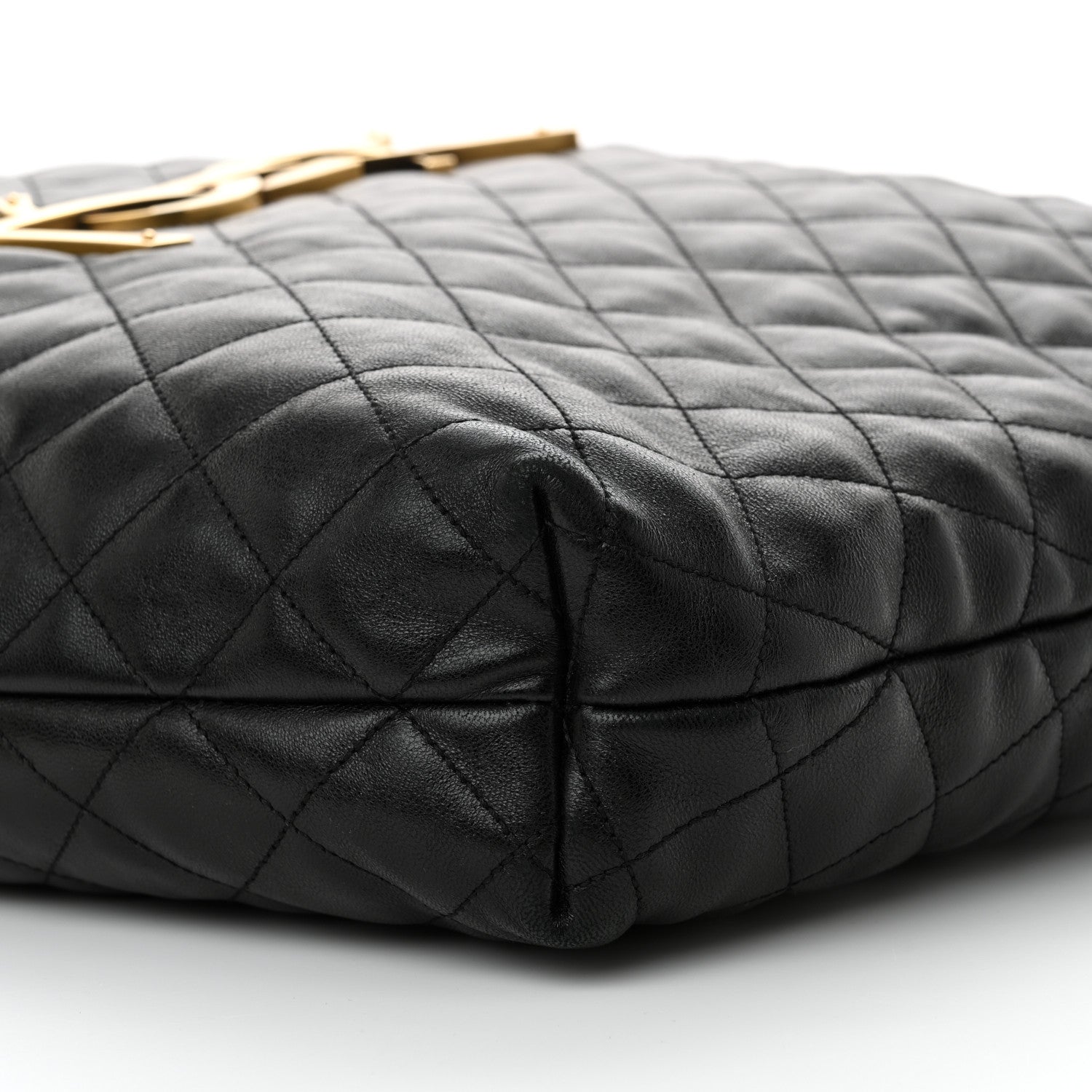 Saint Laurent Lambskin Quilted Maxi Icare Shopping Tote Black 11 of 12
