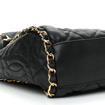 Chanel Calfskin Quilted Medium Chain Me Hobo Black 8 of 9