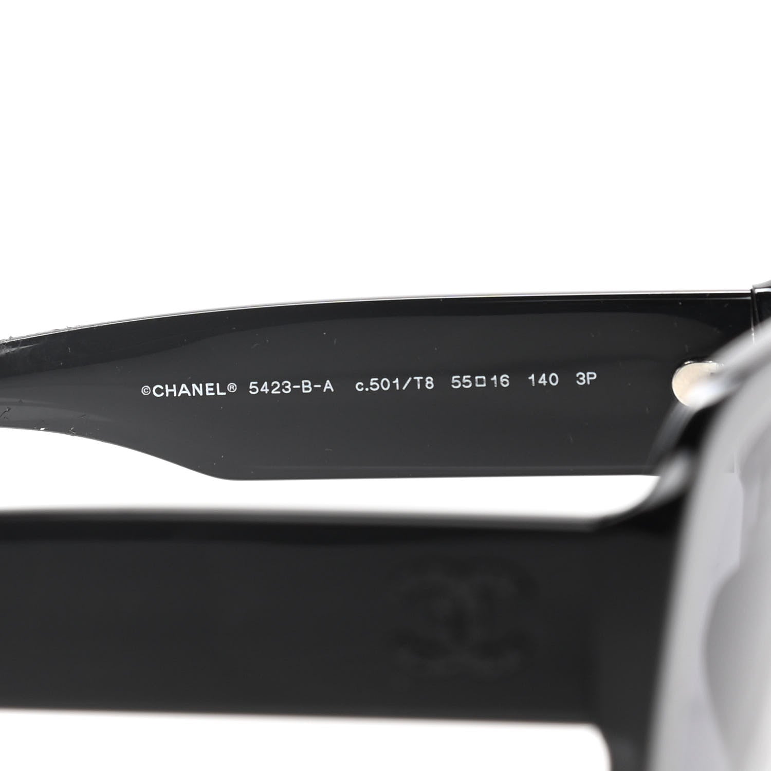 Chanel Resin Polarized Sunglasses 5423-B Black 6 of 8