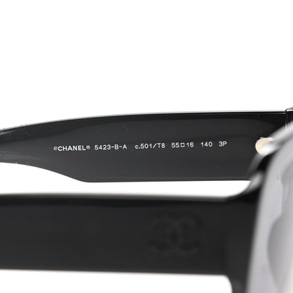 Chanel Resin Polarized Sunglasses 5423-B Black 6 of 8
