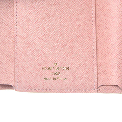 Louis Vuitton Damier Azur Victorine Wallet Rose Ballerine 6 of 7