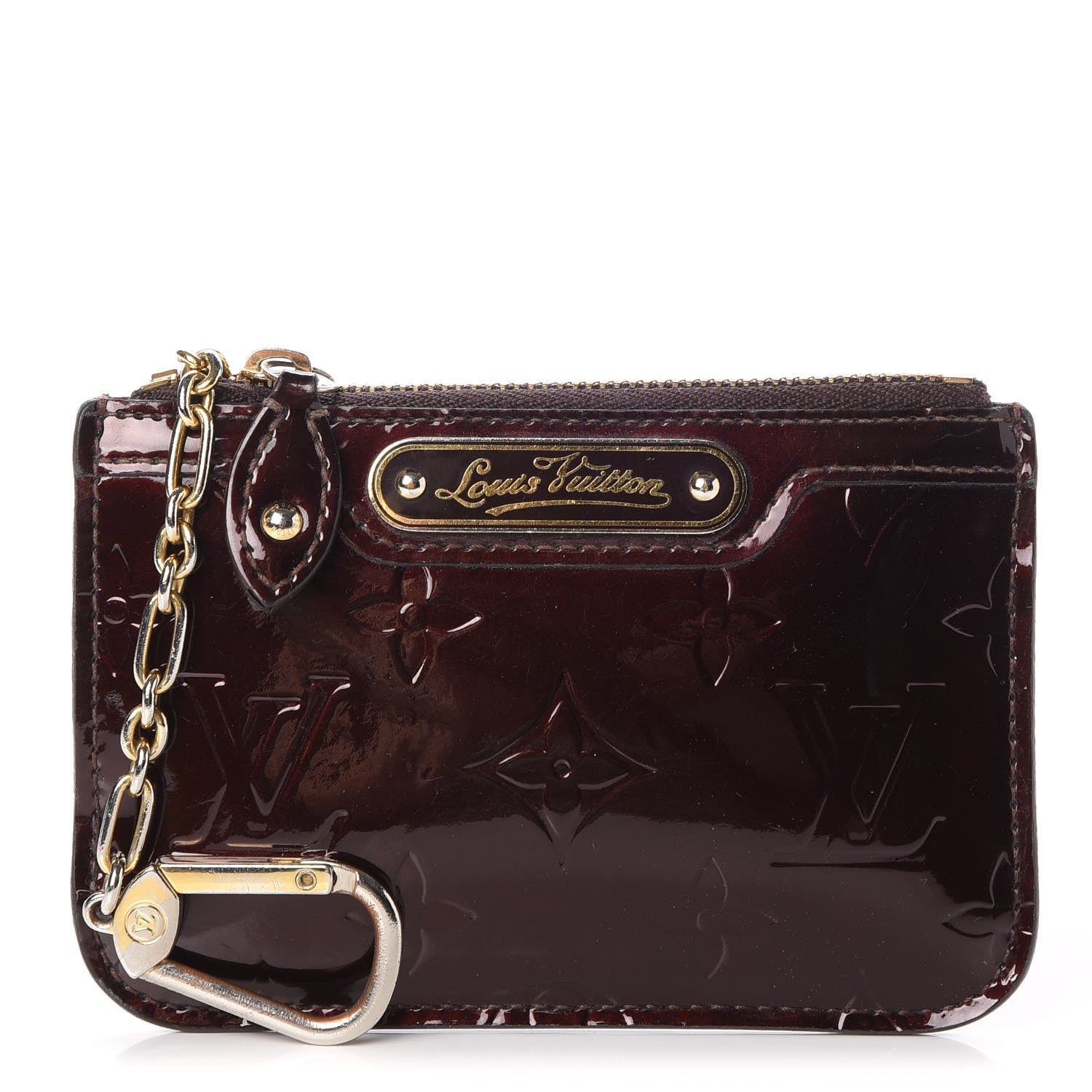 Louis Vuitton Vernis Key Pouch Amarante 1 of 7