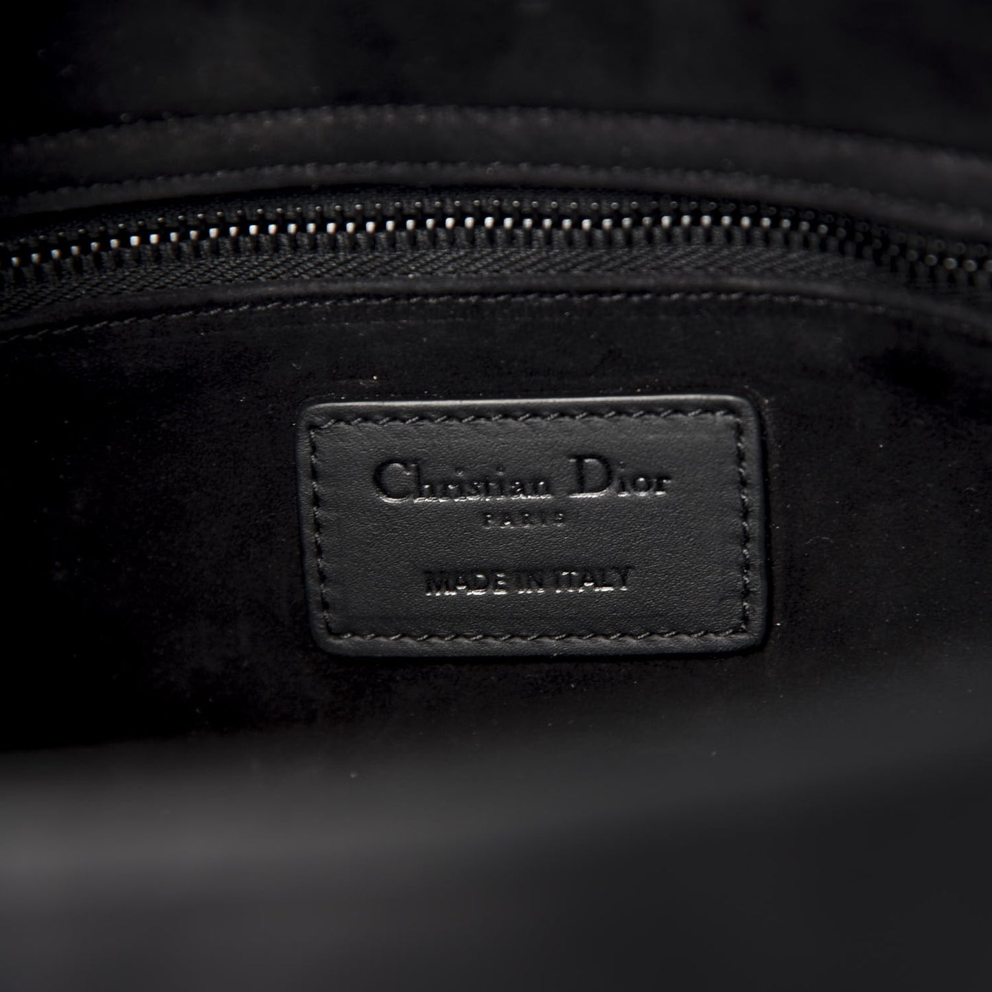 Ultra Matte Calfskin Cannage Medium Lady Dior Black