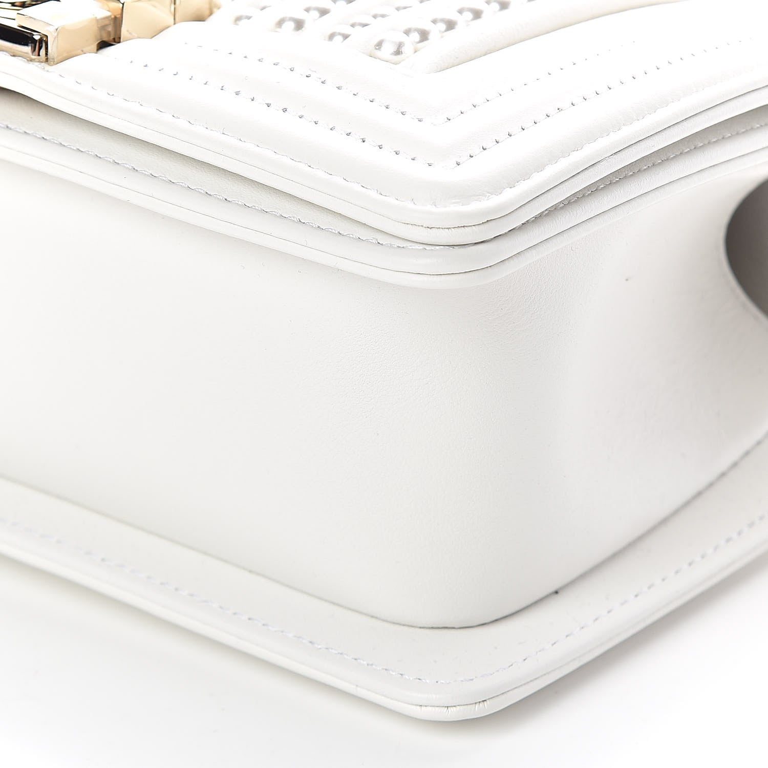 Chanel Calfskin Pearl Small Boy Flap White 6 of 10