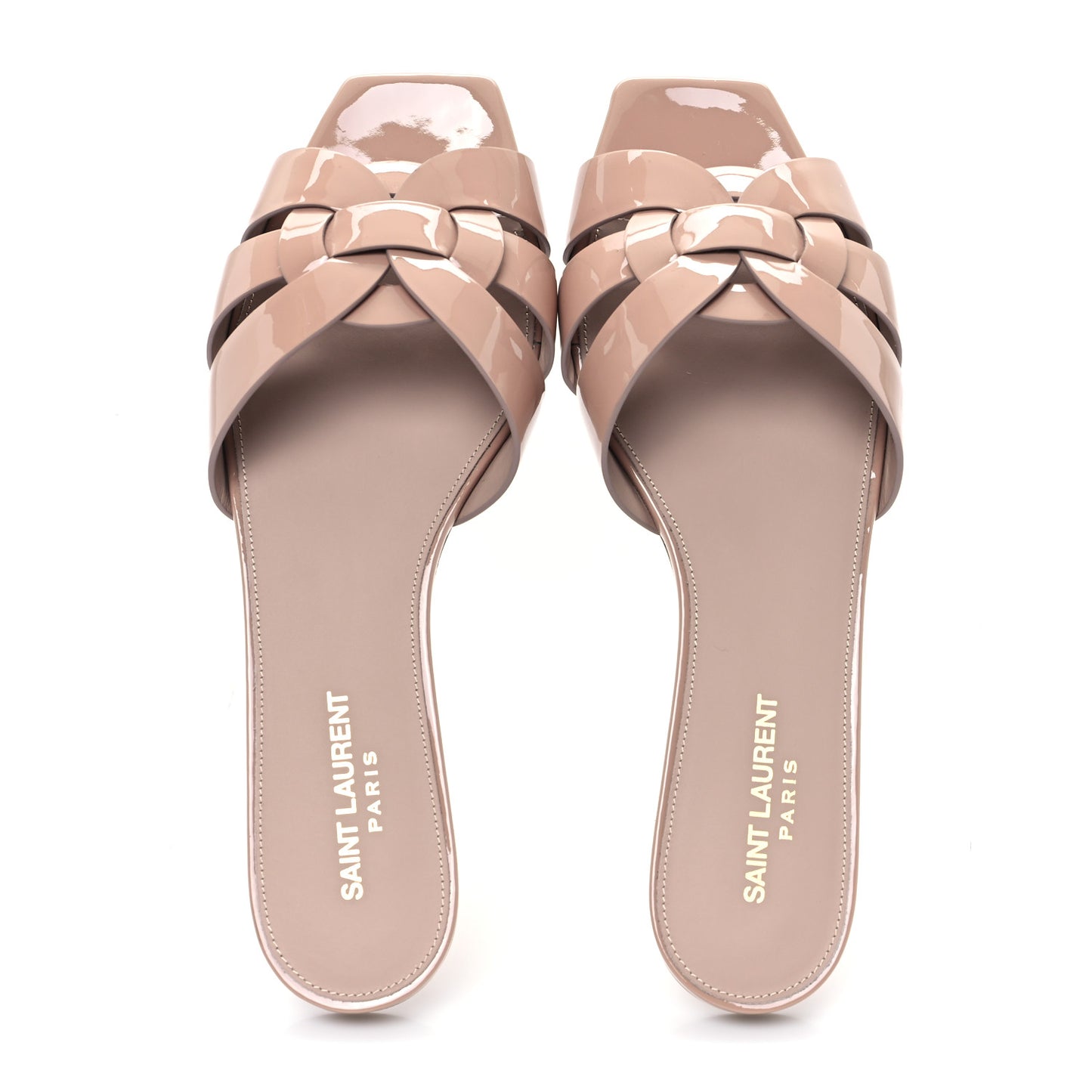 Patent Tribute 05 Slide Sandals 39.5 Nude