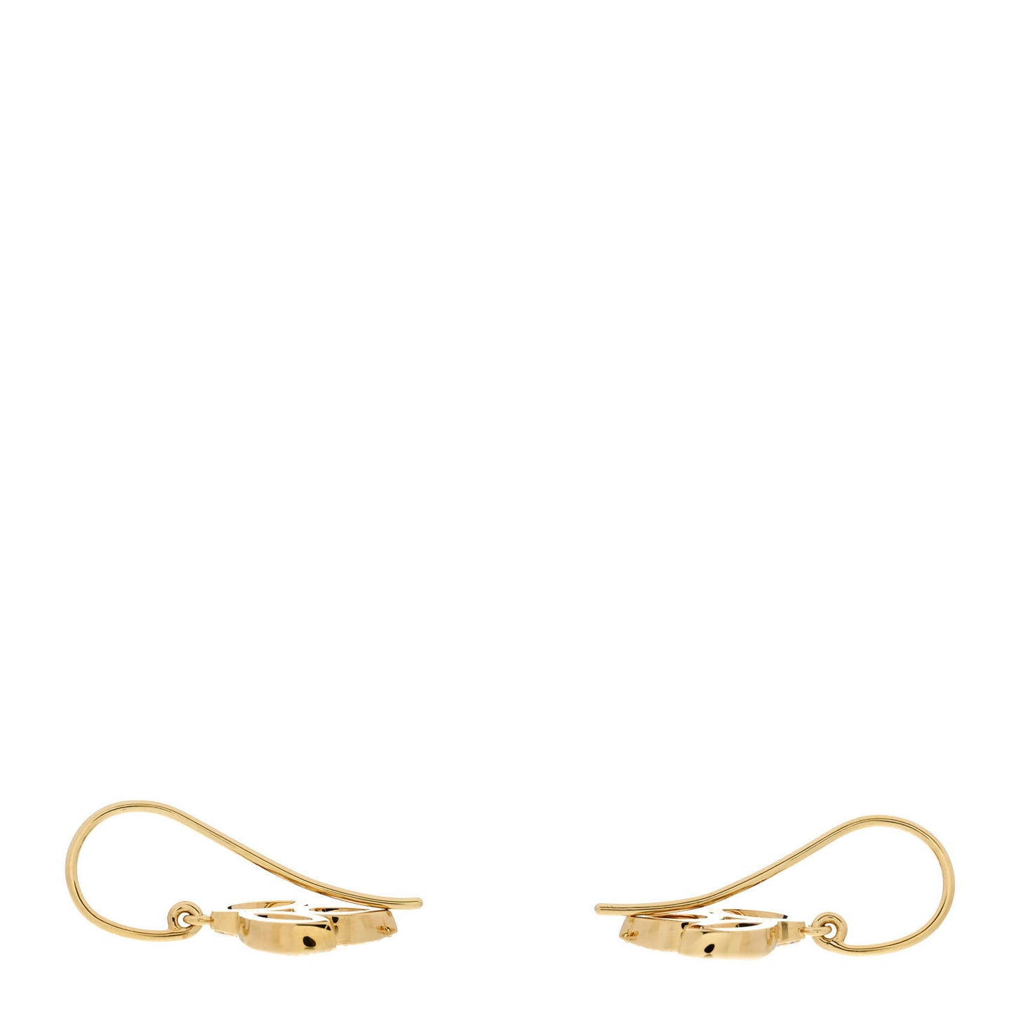 18K Yellow Gold Diamond Small Lily Cluster Earrings