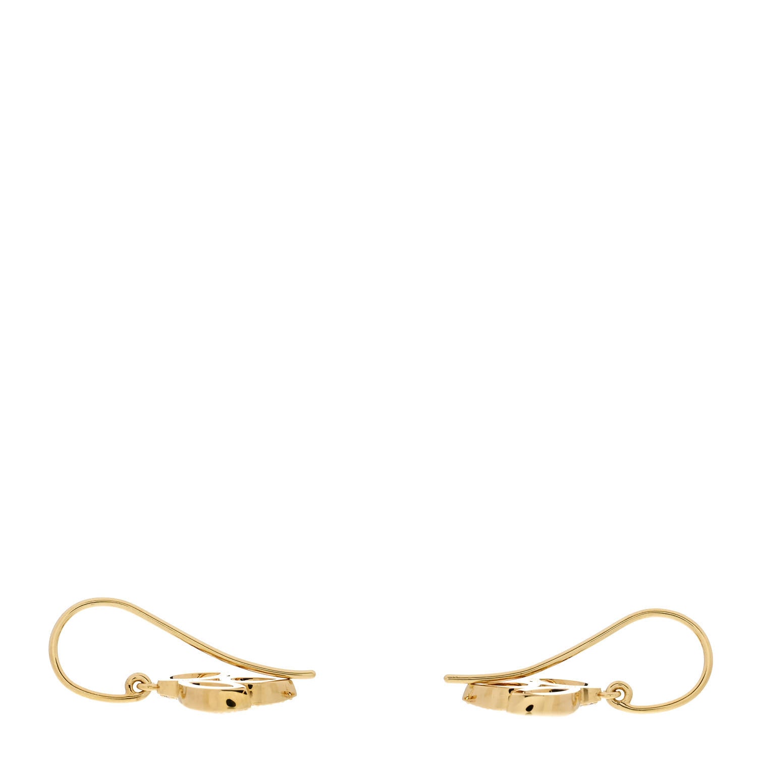 Harry Winston 18K Yellow Gold Diamond Small Lily Cluster Earrings 3 of 5