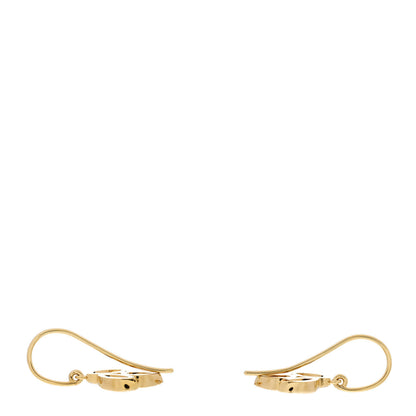 Harry Winston 18K Yellow Gold Diamond Small Lily Cluster Earrings 3 of 5