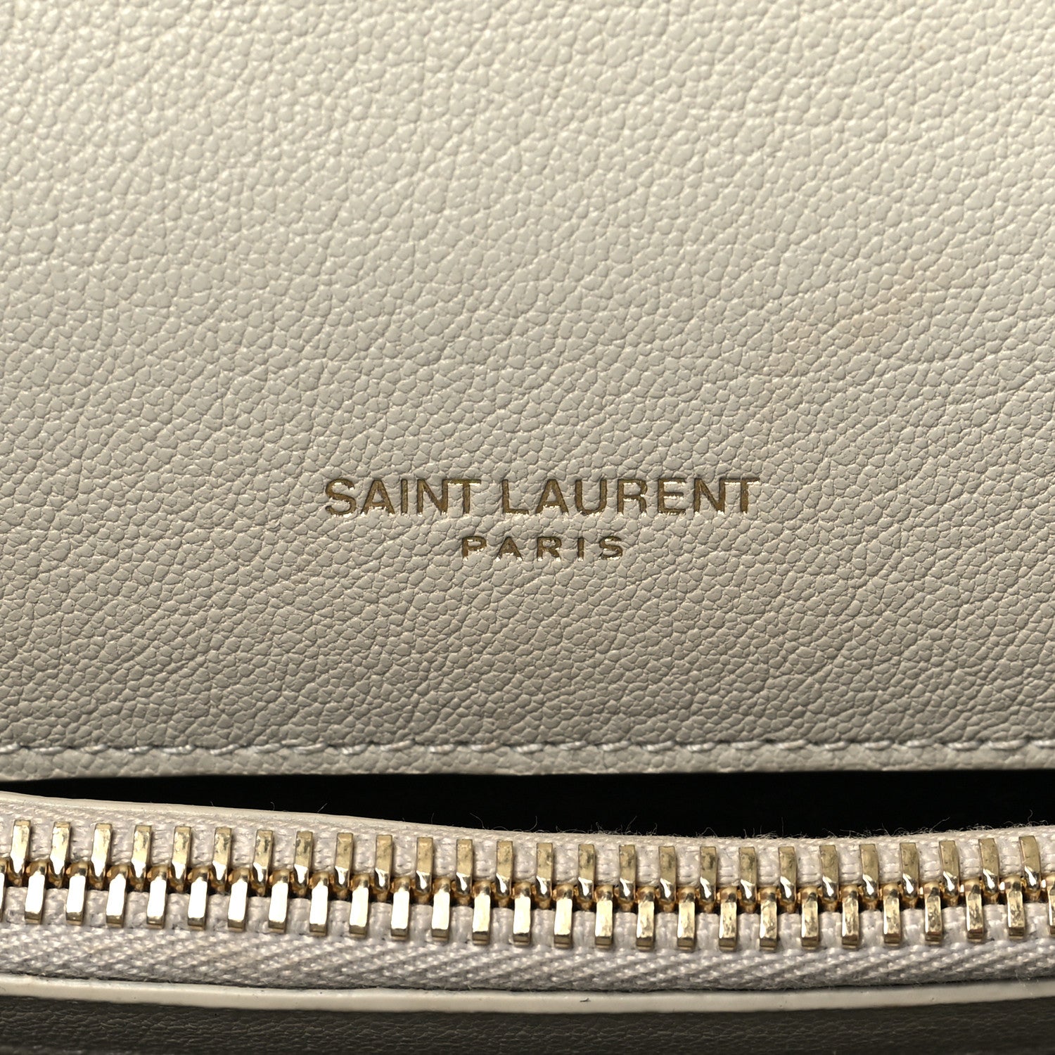 Saint Laurent Sheepskin Matelasse Chevron Monogram Medium College Bag Dove White 6 of 9