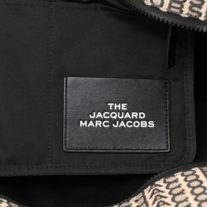 Marc Jacobs Cotton Jacquard Monogram Large The Traveler Tote Bag Beige Multicolor 6 of 10