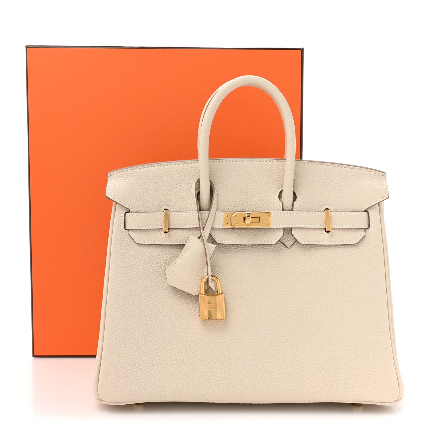Hermes Togo Birkin 25 Craie 10 of 10