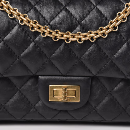 Chanel Aged Calfskin Quilted 2.55 Reissue 225 Flap Black 9 of 12