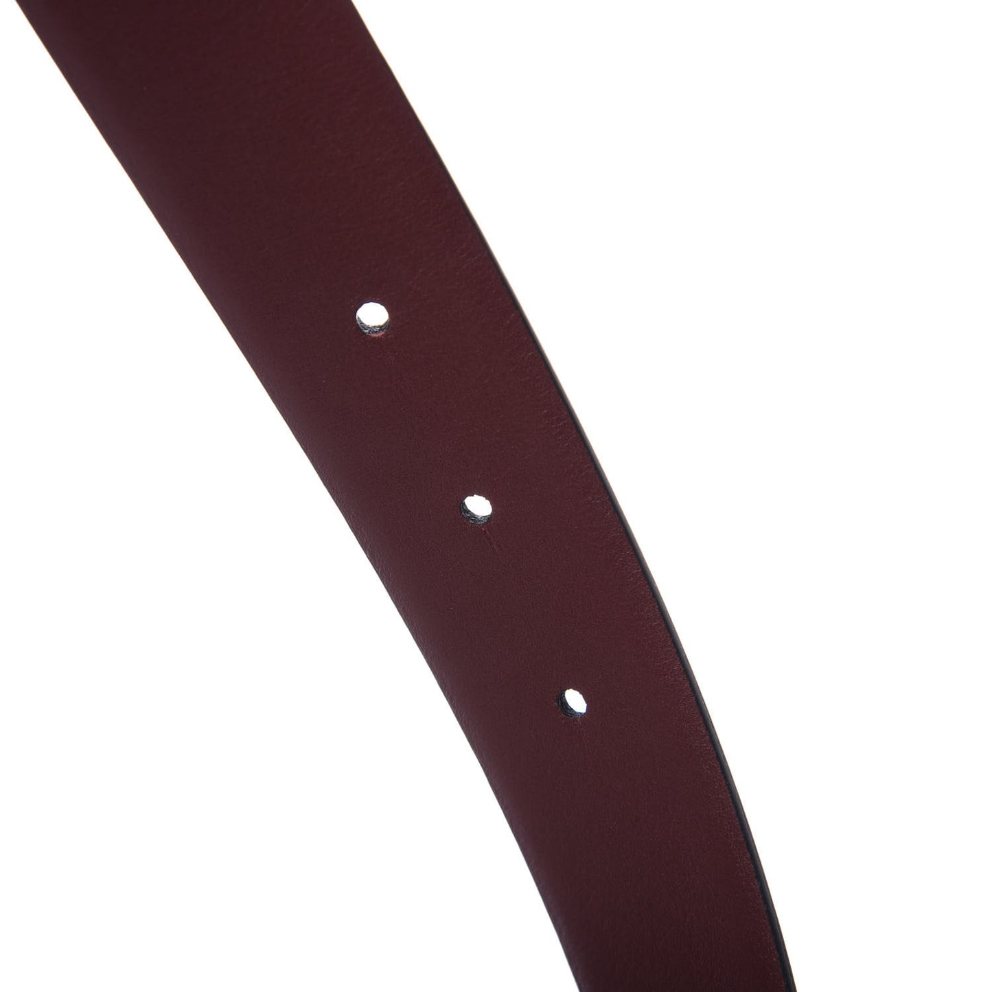 Calfskin CC Reversible Belt 75 Black Burgundy