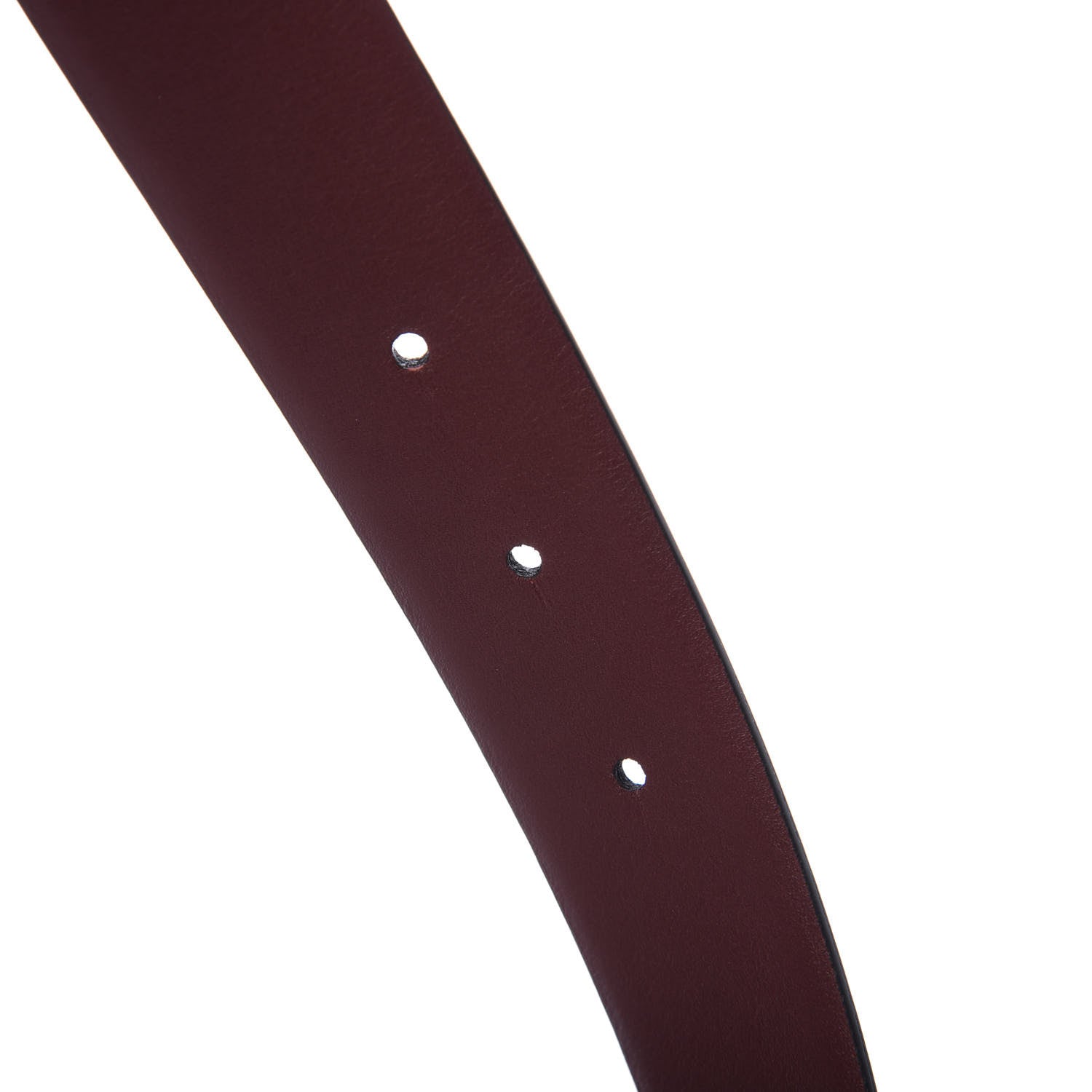 Chanel Calfskin CC Reversible Belt 75 Black Burgundy 3 of 4