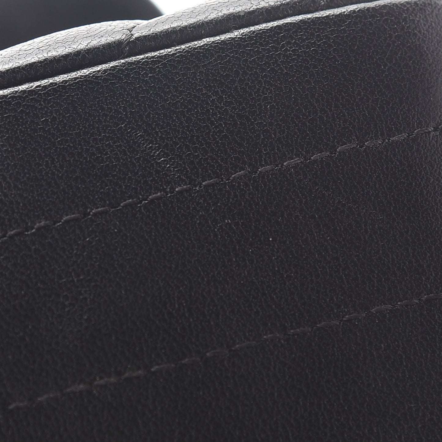 Lambskin Chevron Quilted Mini Rectangular Flap Black
