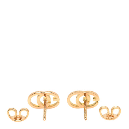 Gucci 18K Rose Gold GG Tissue Stud Earrings 3 of 5