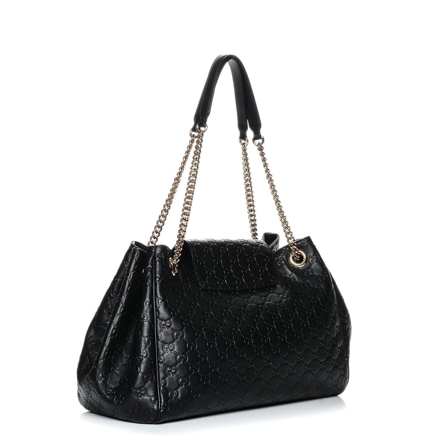 Guccissima Medium Emily Shoulder Bag Black
