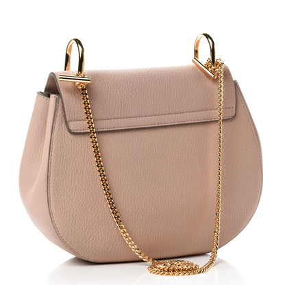 Chloe Grained Lambskin Drew Shoulder Bag Cement Pink 3 of 10
