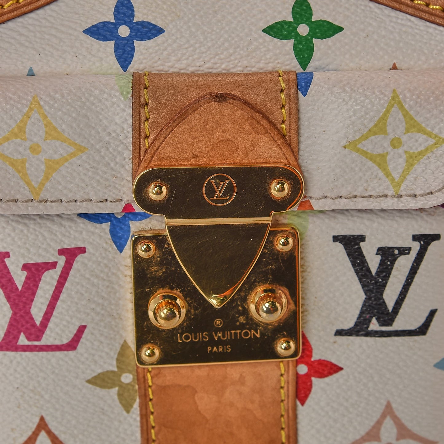 Monogram Multicolor Speedy 30 White
