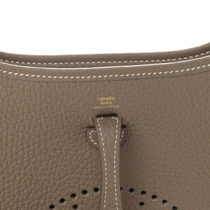 Hermes Taurillon Clemence Evelyne TPM Etoupe 6 of 12