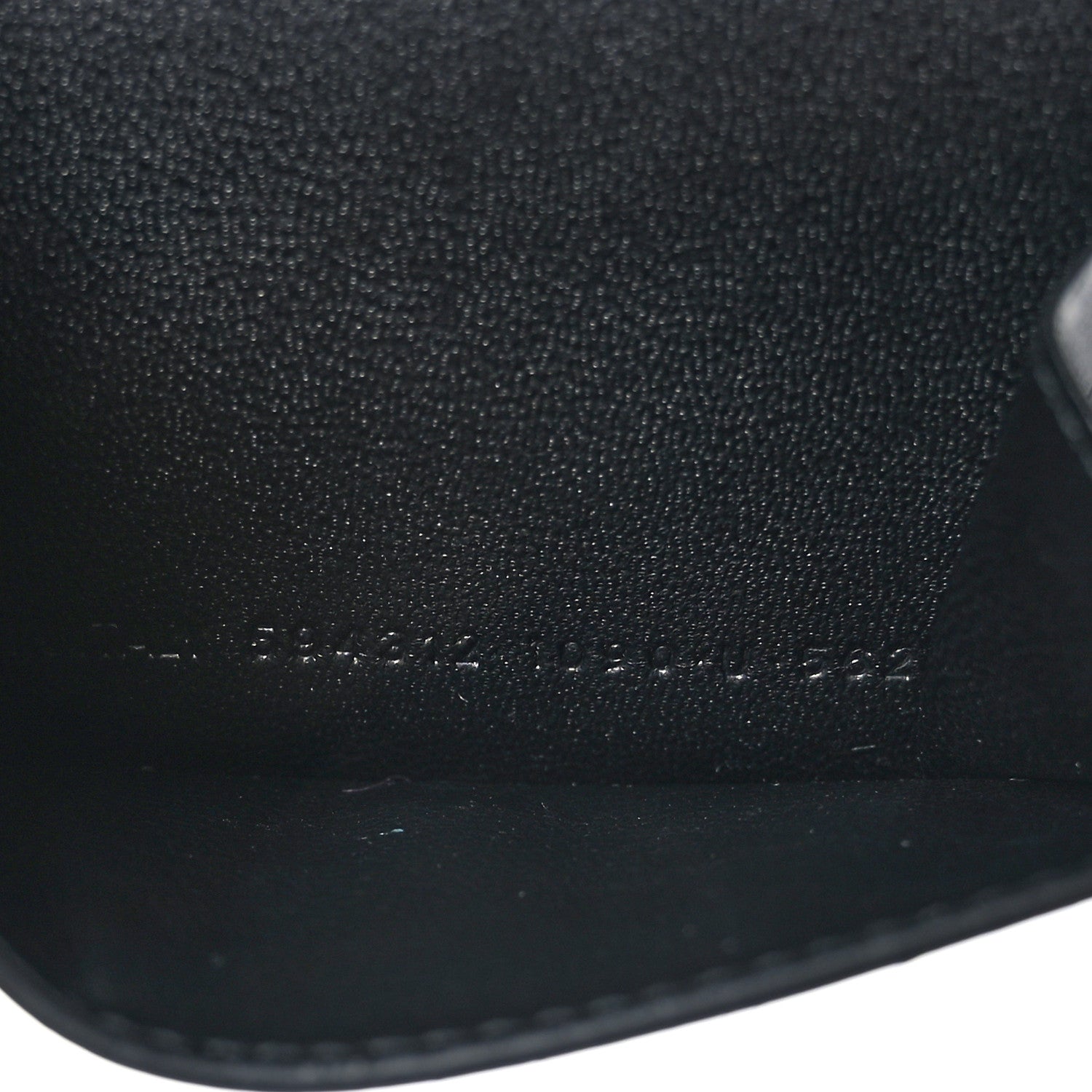 Balenciaga Calfskin Cash Scribble Logo Mini Wallet Black White 7 of 8