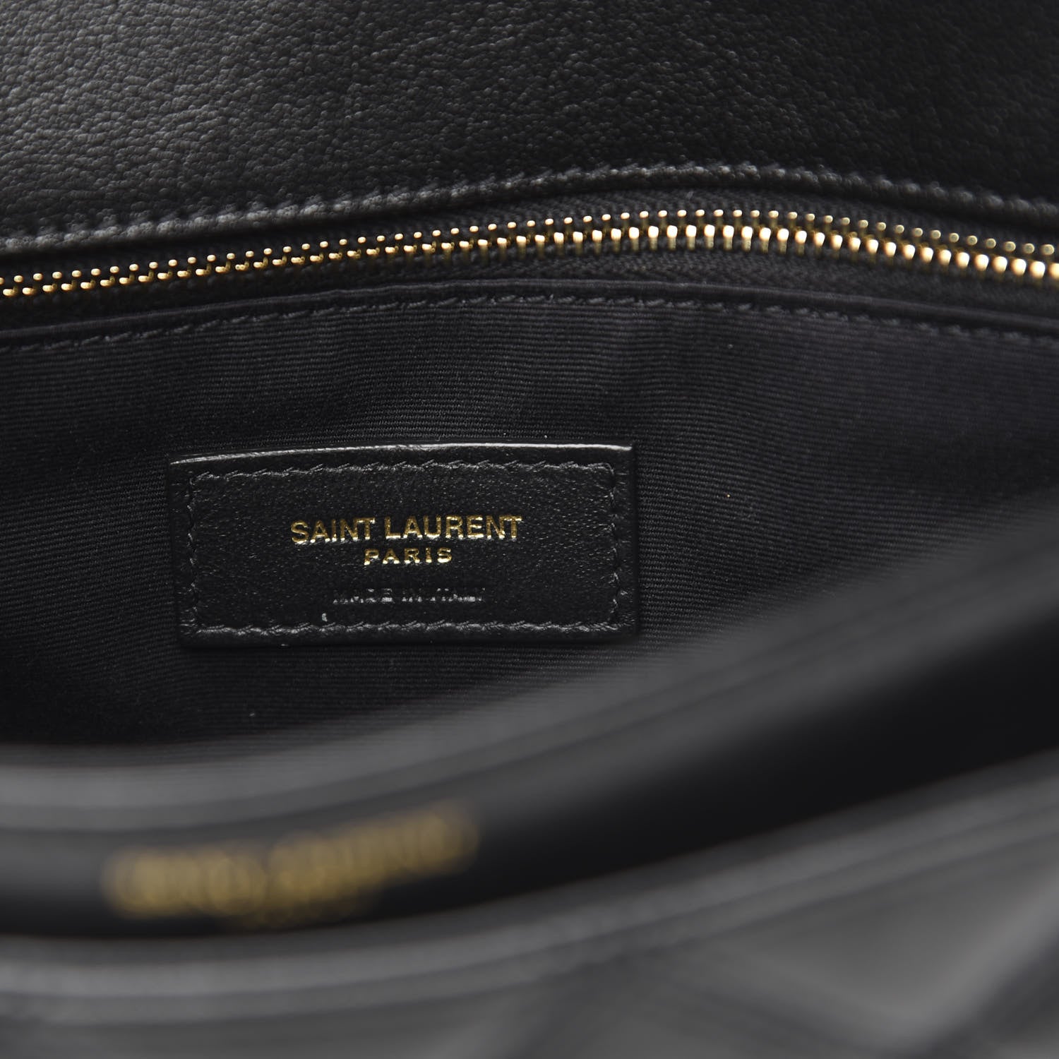 Saint Laurent Lambskin Quilted Mini Becky Chain Bag Black 6 of 10