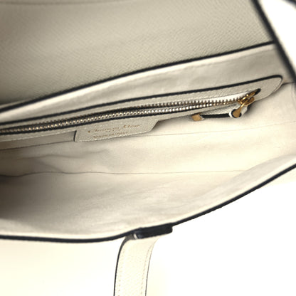 Christian Dior Grained Calfskin Saddle Bag With Strap Latte 5 of 10