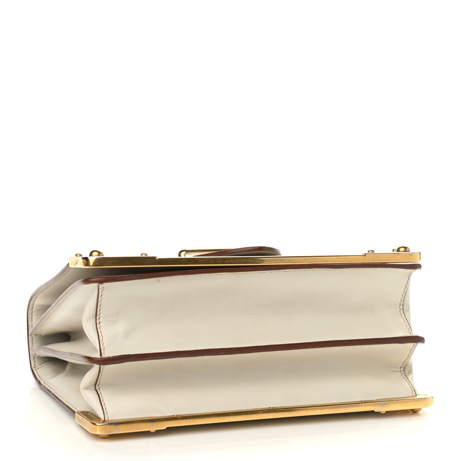 Prada City Calf Saffiano Laser Cut Cahier Bag Talco 4 of 8