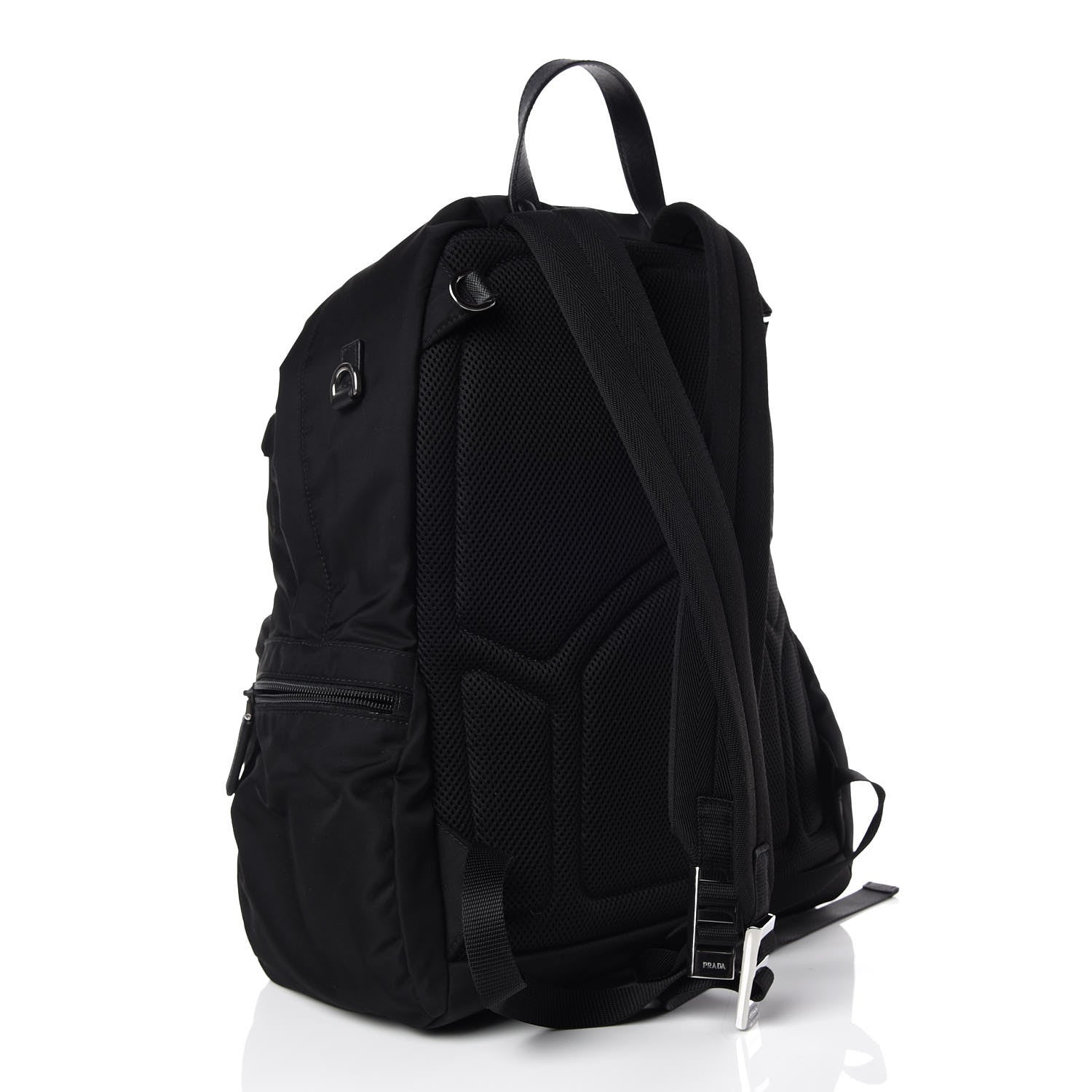 Prada Nylon Saffiano Day Backpack Black 3 of 10