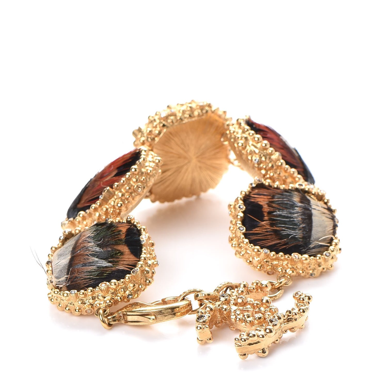 Feather CC Bracelet Gold