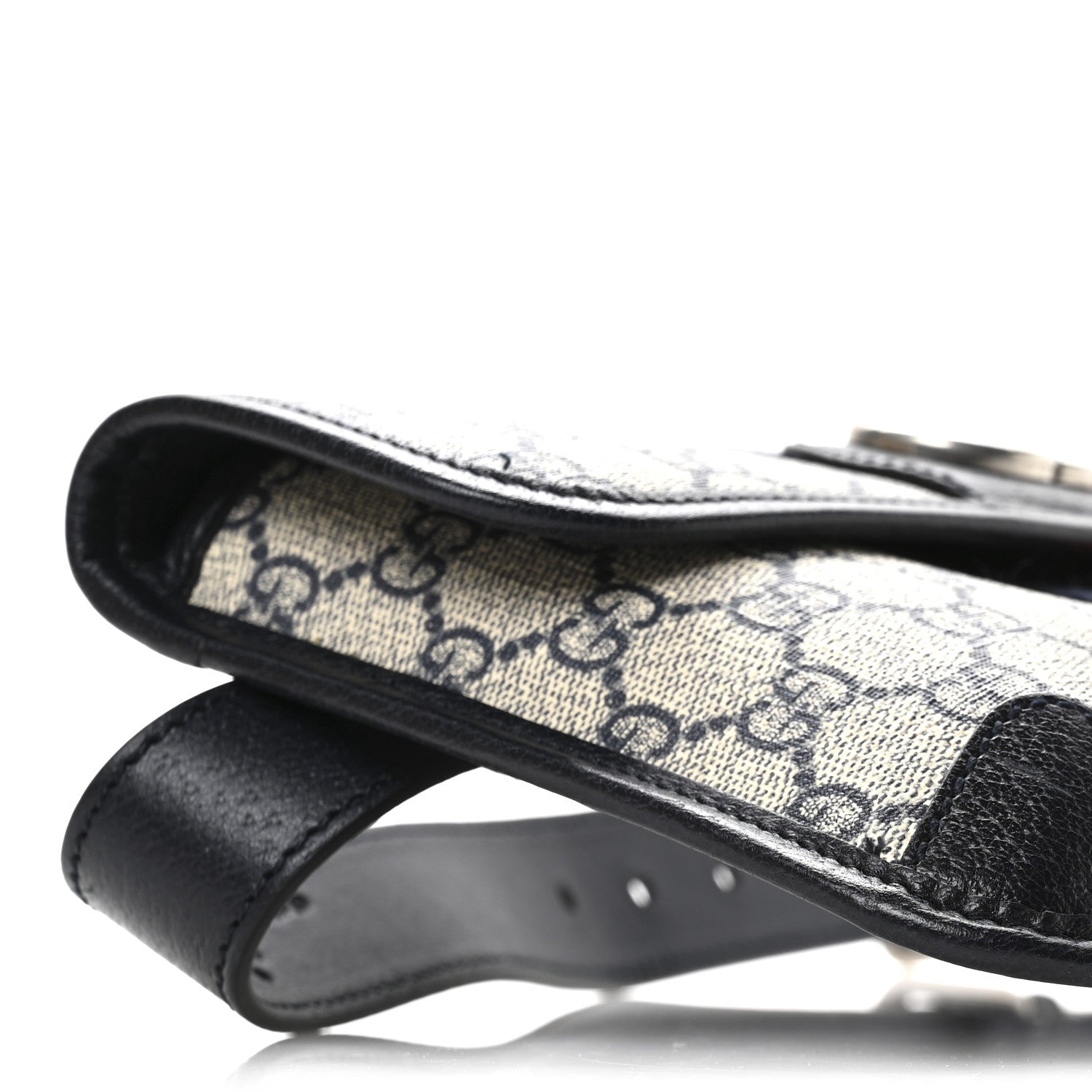 Gucci GG Supreme Monogram Web Small Ophidia Belt Bag 90 36 Beige Navy 9 of 11