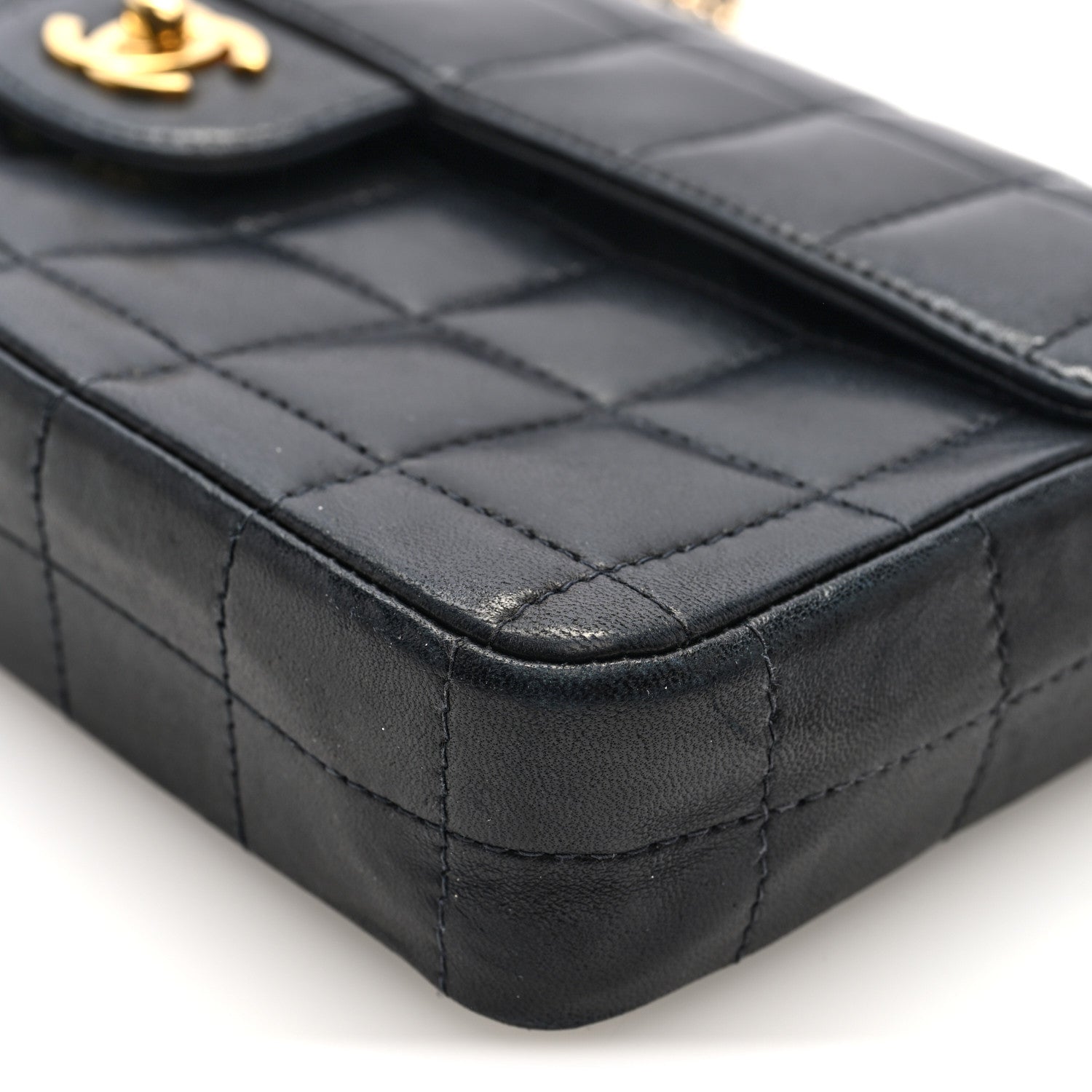 Chanel Lambskin East West Chocolate Bar Flap Black 10 of 10