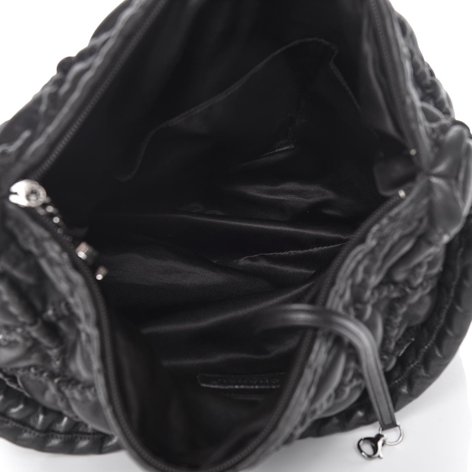 Chanel Lambskin Quilted Hidden Chain Hobo Black 5 of 9