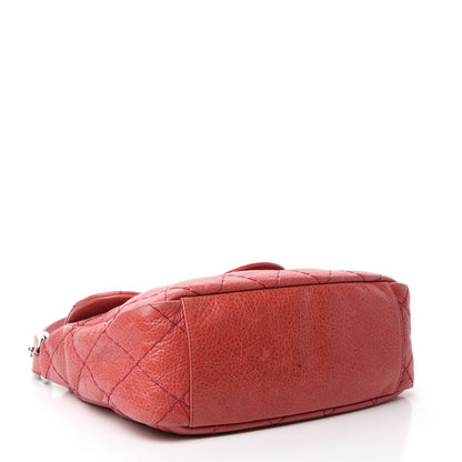 Chanel Glazed Calfskin Stitched On The Road Flap Pink 4 of 13