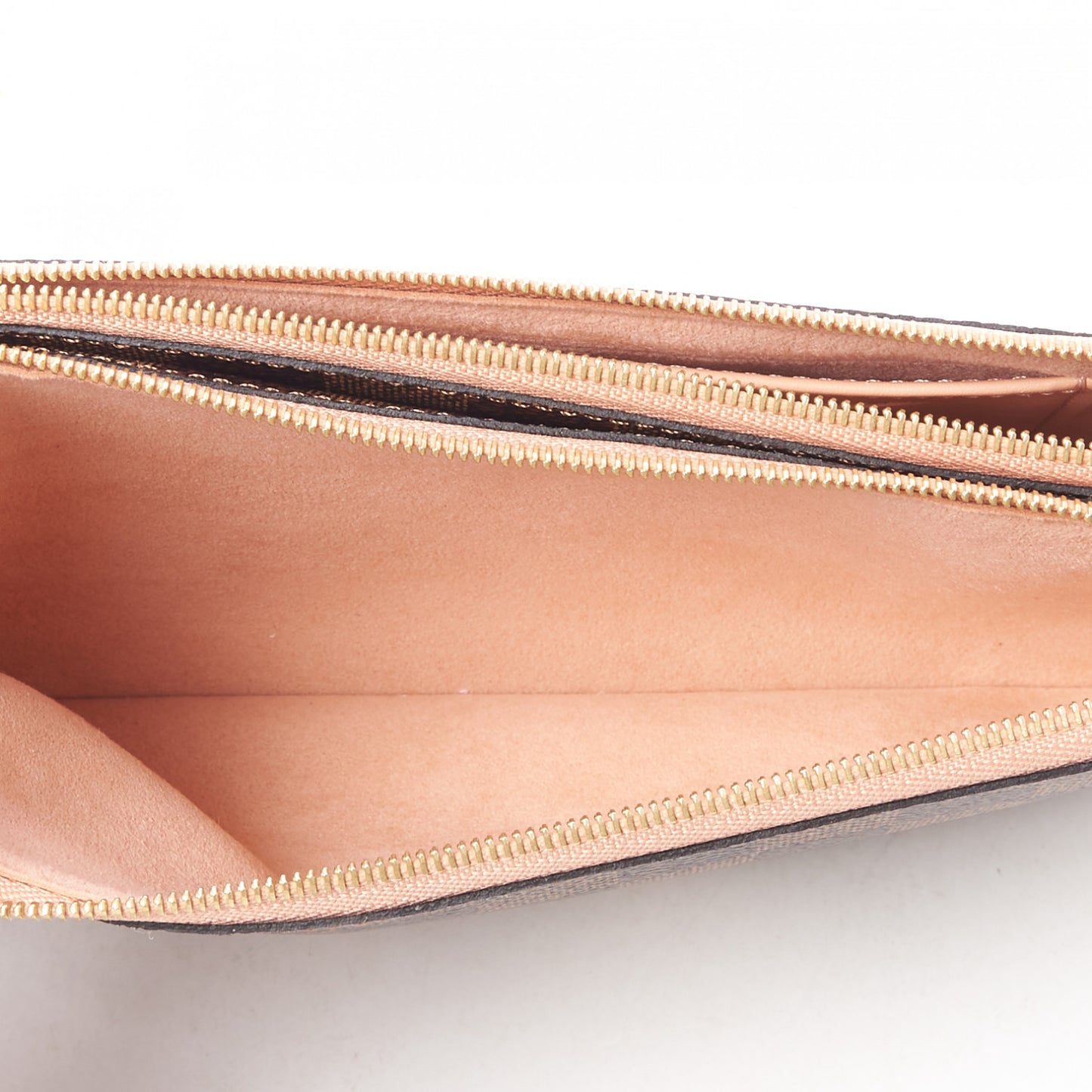 Damier Ebene Double Zip Pochette