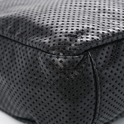 Chanel Glazed Calfskin Perforated Medium Rodeo Drive Tote Black 9 of 14