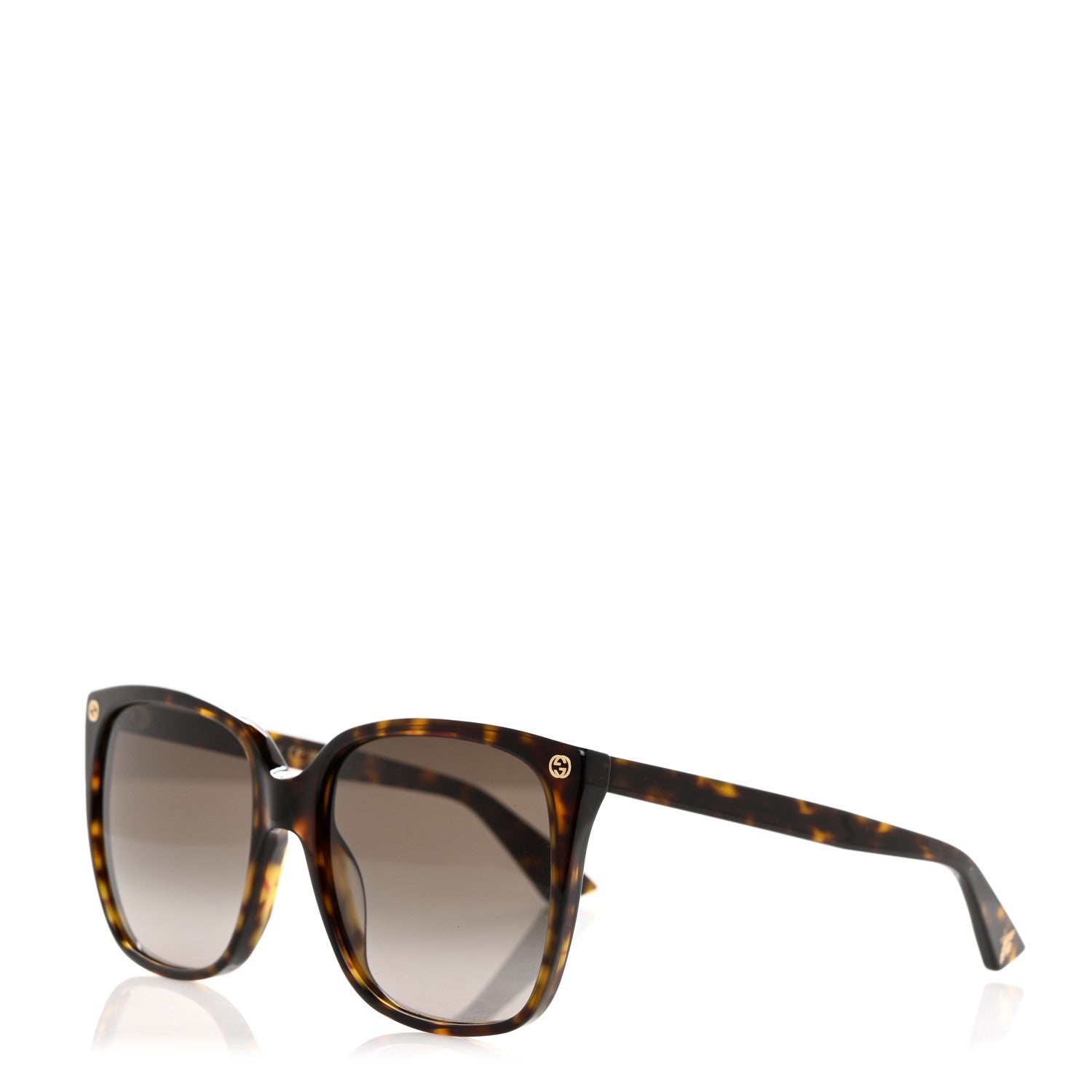 Gucci Acetate GG Sunglasses GG0022S Tortoise 1 of 8