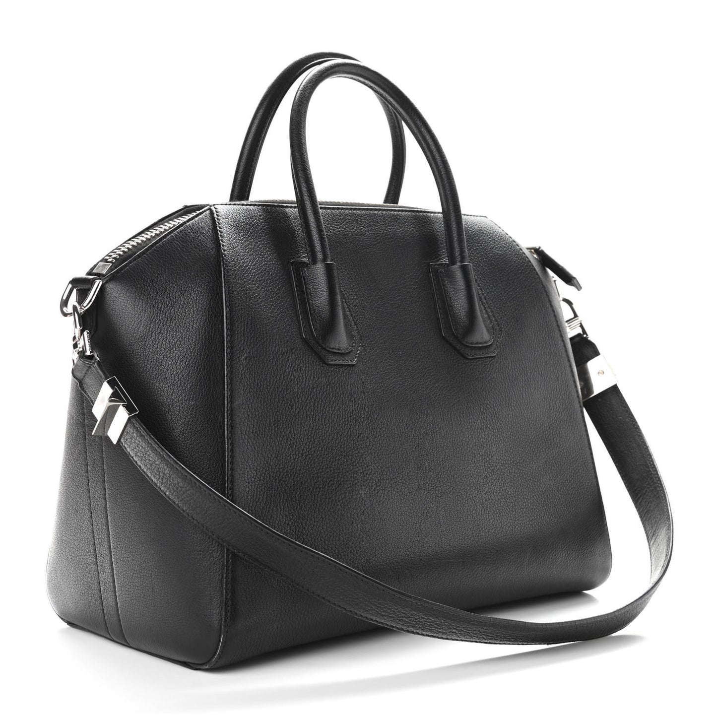 Sugar Goatskin Medium Antigona Black